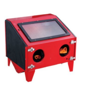 Desktop sandblasting Machine box type 150L SBC150 surface treatment dry sandblasting rust removal paint diy bulk