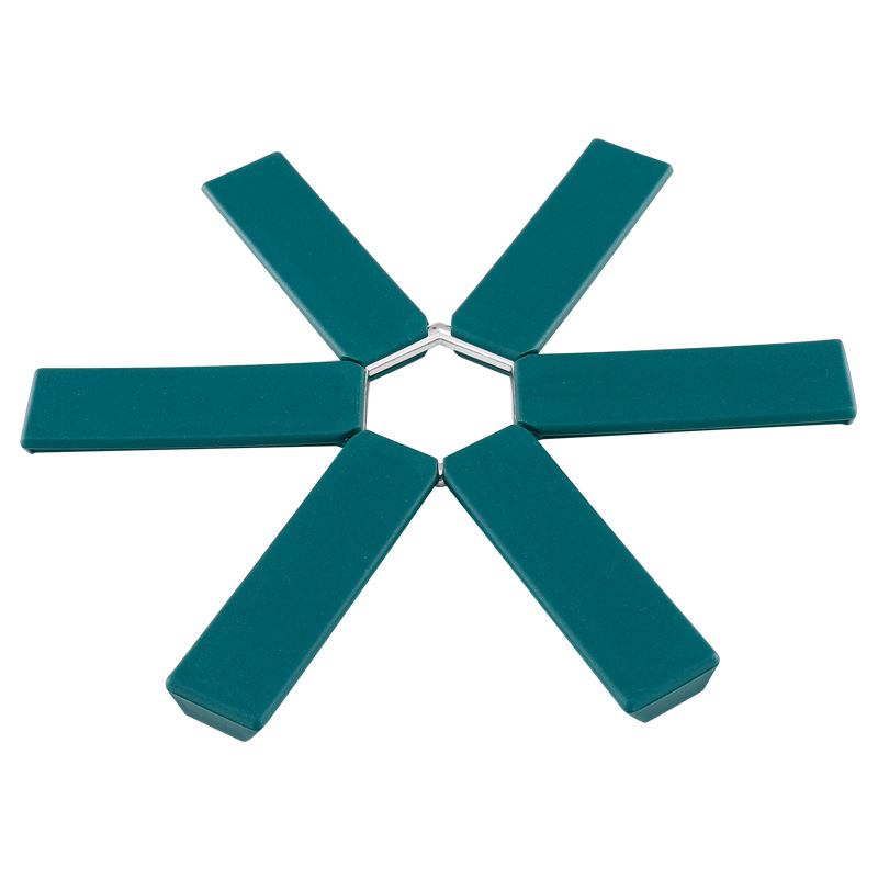 Factory Direct Folding Placemat Heat Insulation Household Silicone Placemat Restaurant Coaster Vegetable Mat Thick High Temperature Resistant