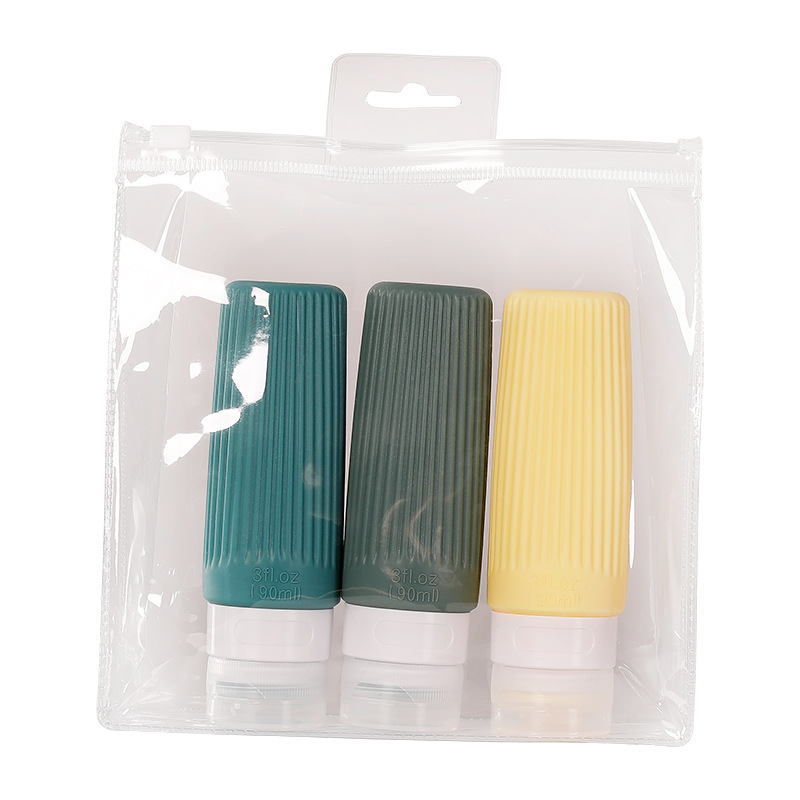 Travel Bottling Set Storage Bottle Silicone Bottle Silicone Bottling Amazon Bottling Factory Supply Bottle