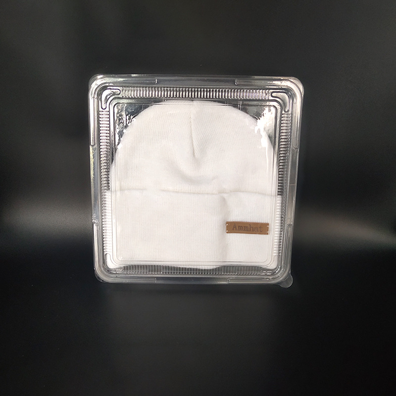 Knitted hat cold hat storage box cap unisex Universal Display transparent pet plastic wool hat dustproof anti-dirty box