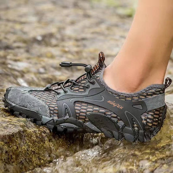 Wading Shoes Men's Summer Mesh Men's Shoes Breathable Mesh Hiking Shoes Outdoor Hiking Shoes Casual Shoes
