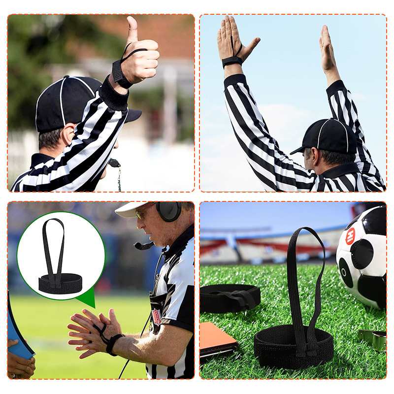 Football Down Indicator Adjustable Size Ball Game Referee Wristband Football Game Accessories