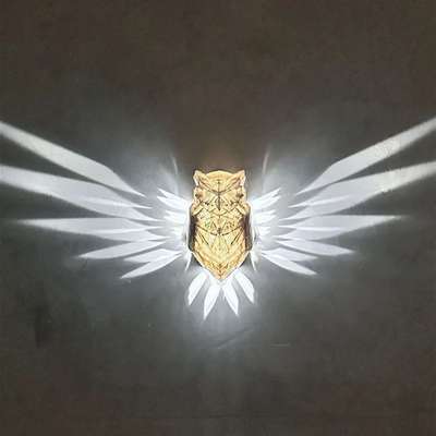 Cross-border new 3D Eagle Wall lamp light show 3D Wall decoration art Bald Eagle Wall Lights