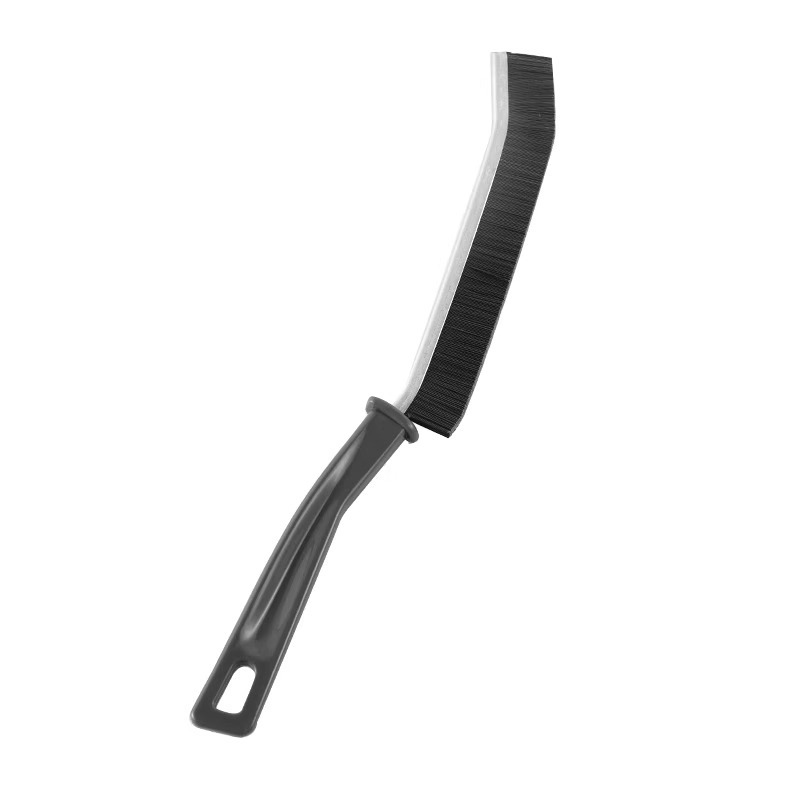 Bathroom long gap brush kitchen tile dead angle cleaning multifunctional brush window sliding door hard brush alloy