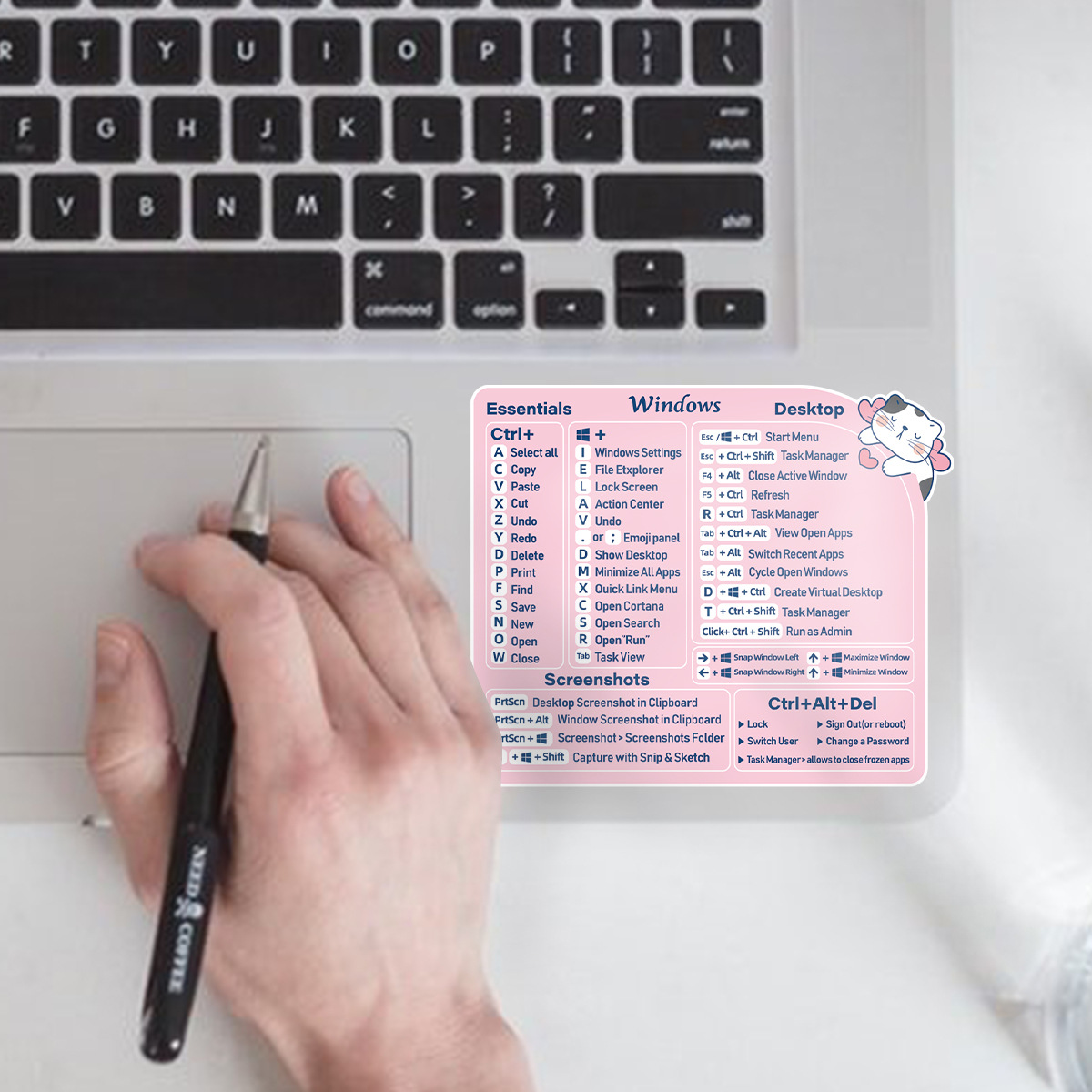 Amazon cross-border supply source applies Mac/Windows/PS reference keyboard guide shortcut sticker