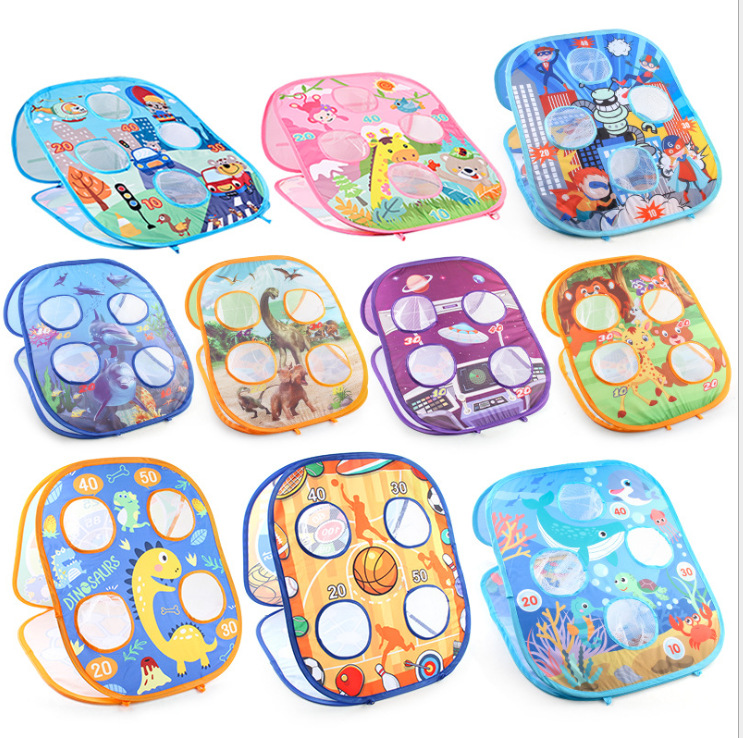 Children's tent, sandbag throwing game, foldable tent room tent, children's competitive throwing outdoor toy