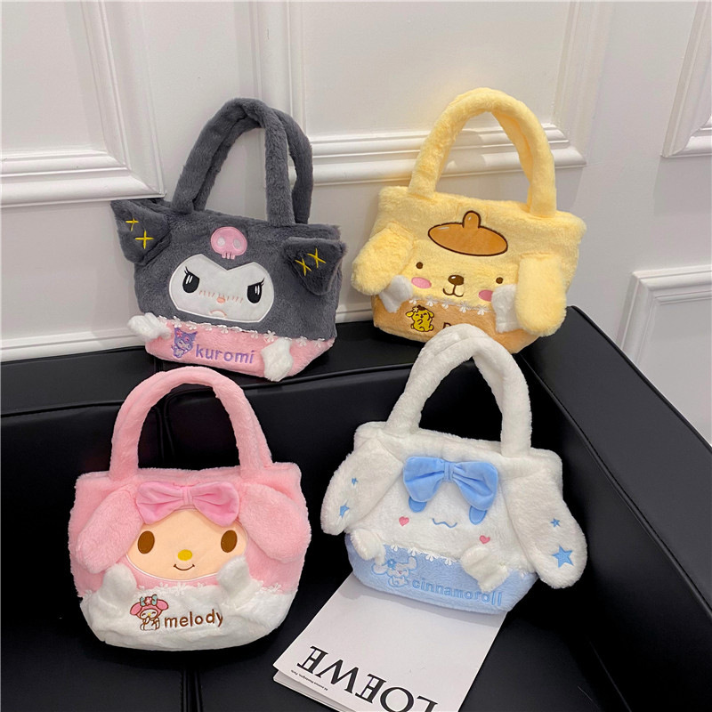 新品サンリオ漫画バッグワンショルダーバッグぬいぐるみバッグクロミハンドバッグクラッチ人形ハンドバッグ|undefined