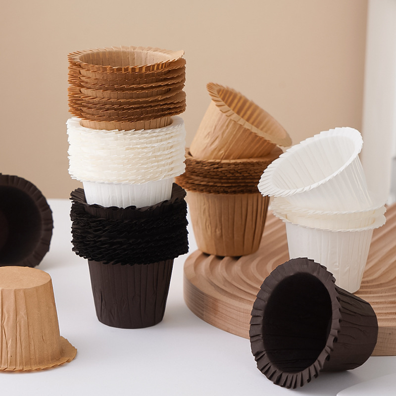 High temperature resistant paper cup cake muffin cup hat mouth square paper cup baking household cake paper holder