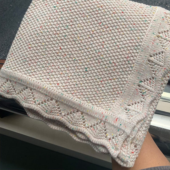 INS Foreign Trade Norway Nordic Baby Cotton Knitted Blanket Baby Blanket Push Car Blanket Baby Blanket Line Blanket