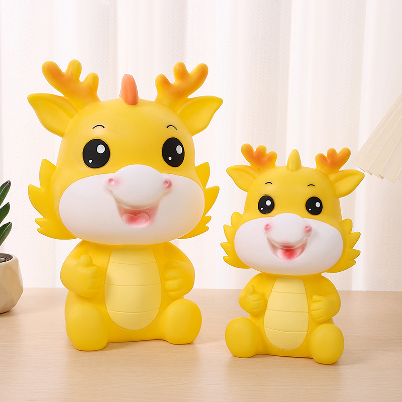 Zodiac dragon piggy bank creative cartoon large dragon piggy bank drop-resistant children piggy bank dragon year student gift