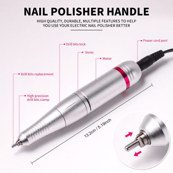 New 45000 turn nail sander 204 electric nail sander light manicure nail removal polishing machine wholesale