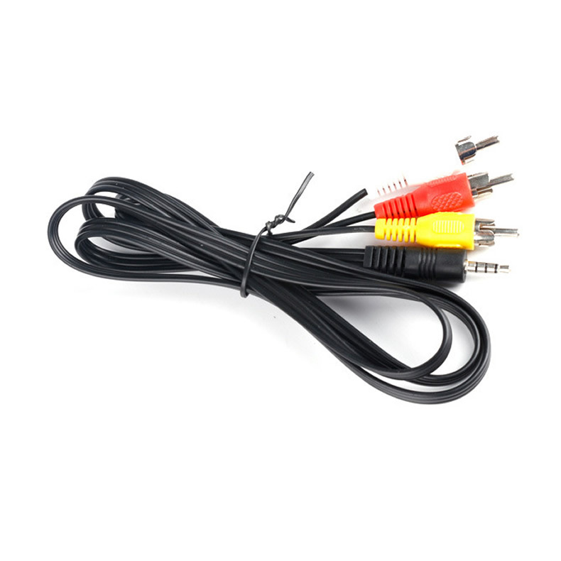 3.5 to 3RCA line, a pair of three red, yellow and white audio lines, video lines, one point, three Lotus head AV lines, 1.5 meters