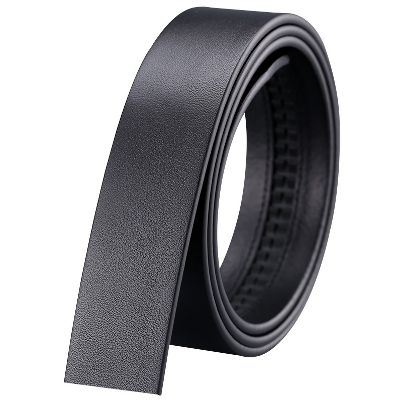 3.5 Top Layer Pure Cowhide Men's Belt Non-Laminated Leather Belt Non-Buckle Plaster Bark Vintage Automatic Buckle Belt