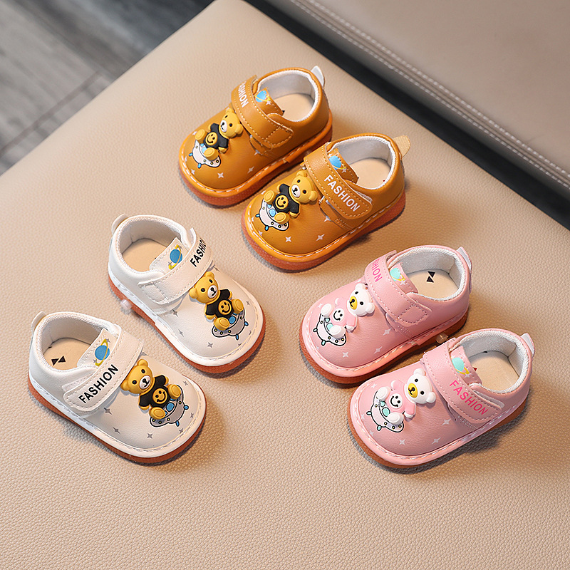 One-piece delivery calling shoes Spring and Autumn new 0-1-2 years old 3 boys and girls baby shoes cartoon soft bottom baby toddler shoes