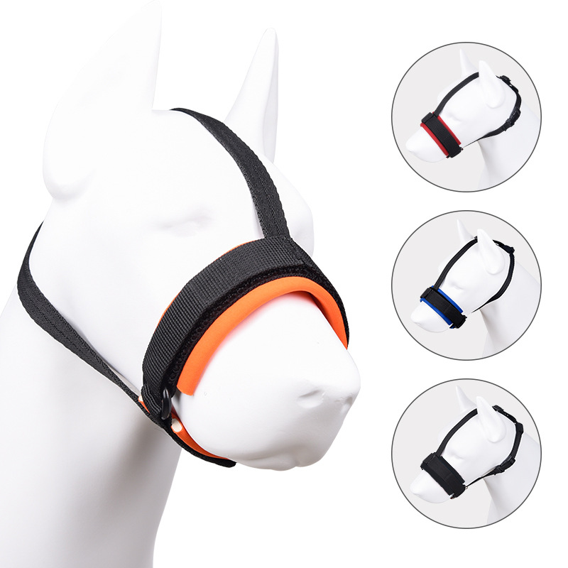New Comfortable Lined Dog Mouth Sleeve Anti-biting and Anti-barking Adjustable Size Breathable Anti-eating Pet Mask
