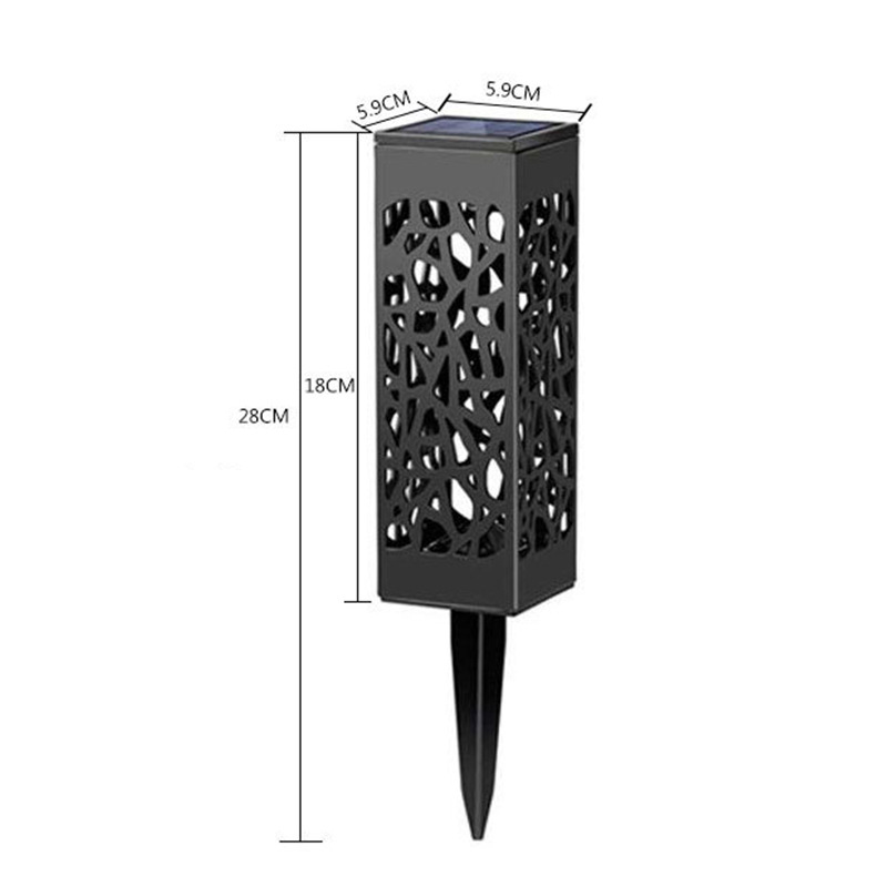 屋外防水太陽光発電 Led 芝生ランプ中空デザイン庭中庭ランプアースプラグライトシャドウ|undefined