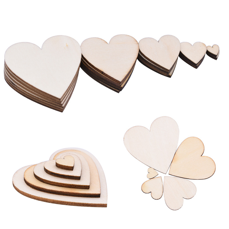Crafts DIY country Wood Christmas tree pendant home decoration gift accessories Christmas ornaments carved wood pieces