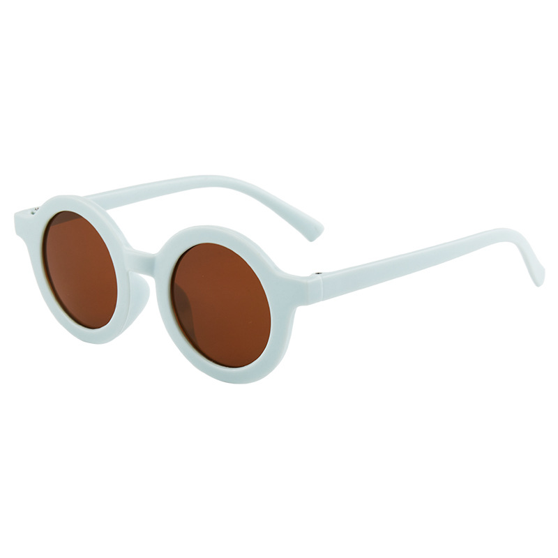 Children's Sunglasses Parent-Child Frosted Glasses New 1-8 Years Old Baby Decorative Show Kids Circle Sunglasses
