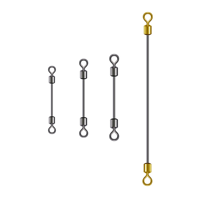 Weihe double-head swivel lead leather seat main line sub-line connector quick connector lead piece swivel Accessories Wholesale