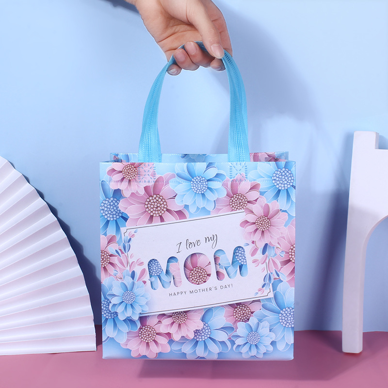 Amazon 2022 New Non-woven Gift Bag Mother's Day Portable Gift Bag Multi-purpose Hand Gift Packaging Bag