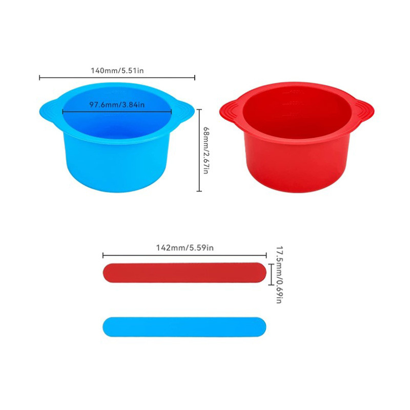 Silicone face mask bowl hair removal melting wax mixing silicone bowl high temperature resistant wax bean bowl beauty film Bowl beauty makeup tools
