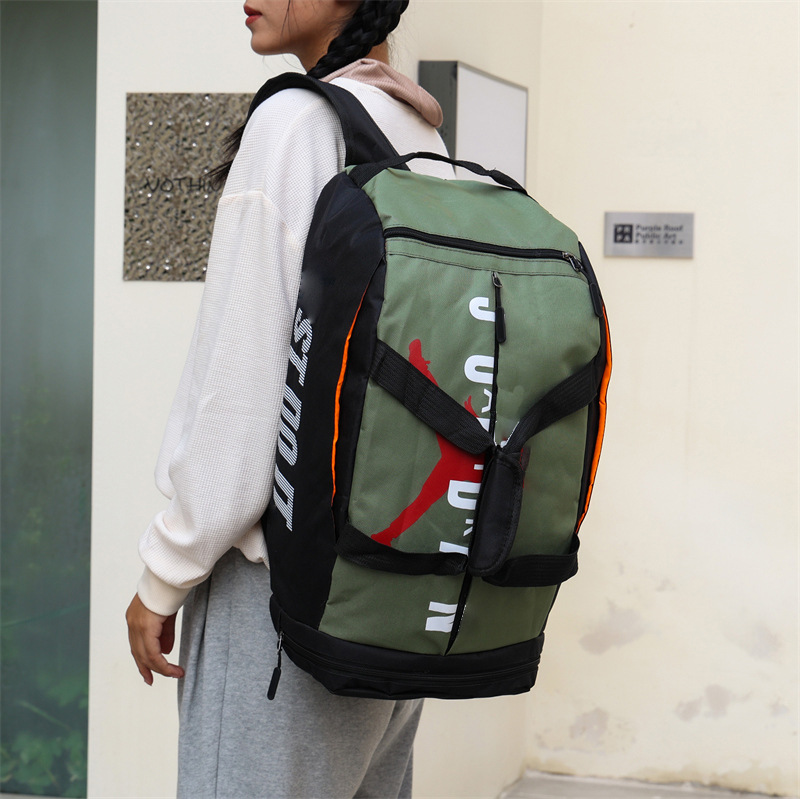 [Factory Supply] Backpack Portable Double-Shoulder Travel Bag Outdoor Training Bag Men's and Women's Sports Fitness Bag