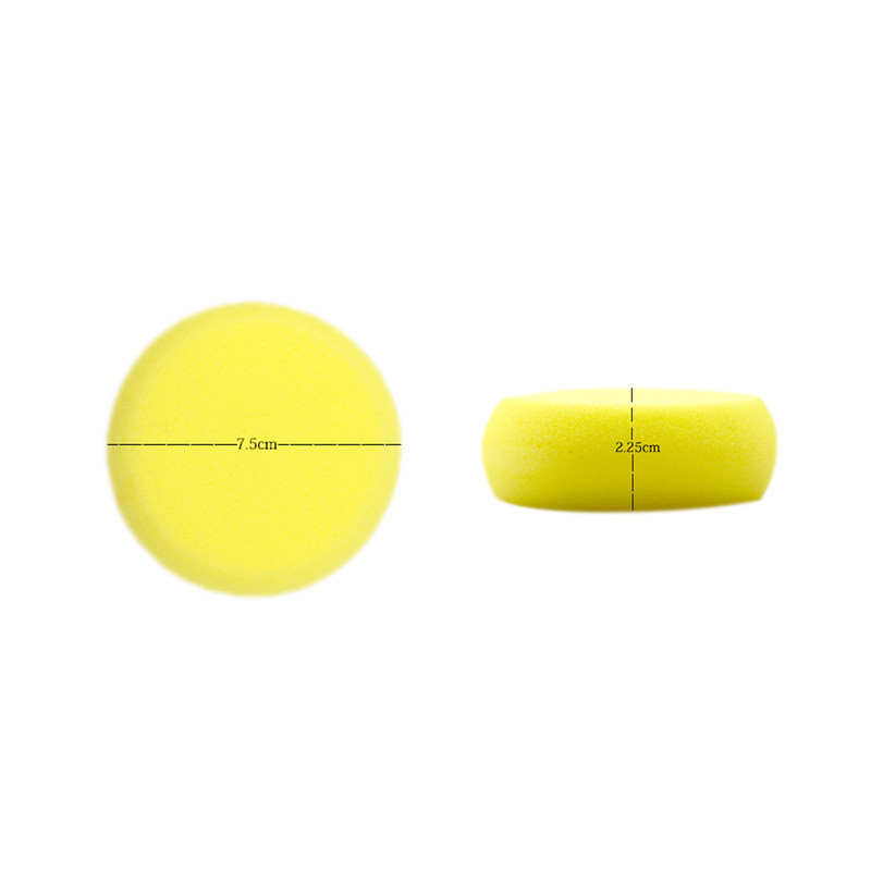 Factory direct round waxing sponge car washing polishing plated crystal cotton car beauty manual polishing round sponge
