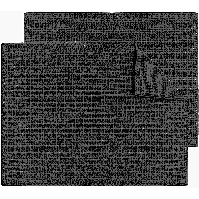 In stock solid color plaid draining mat kitchen drying mat pot bowl draining mat coaster inner sponge factory wholesale