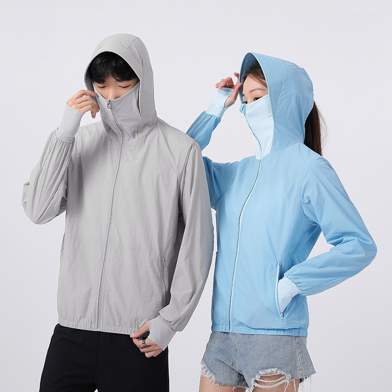 Cross-border summer sunscreen air conditioning clothing skin clothing sunscreen refrigeration fan clothing outdoor sweat-wicking fan clothing for men and women
