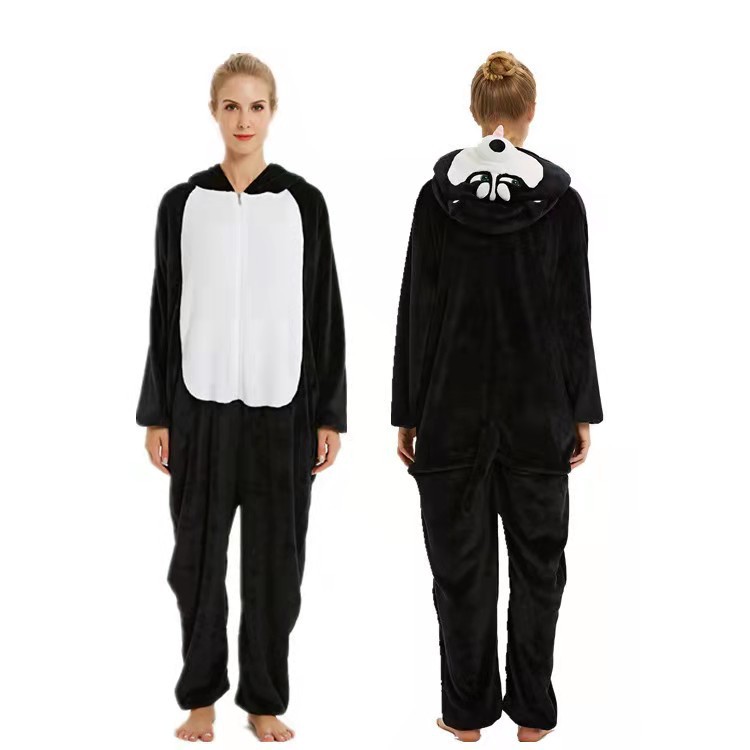 Bug rabbit husky flannel cartoon animal conjoined pajamas lovers home clothes factory direct a generation of hair