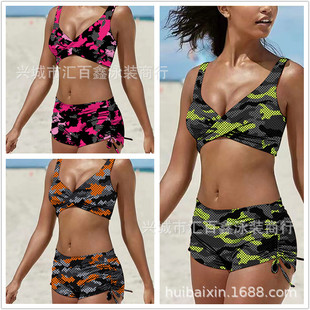 New swimwear foreign trade bikini Europe and the United States large size split swimsuit manufacturers wholesale sexy bikini