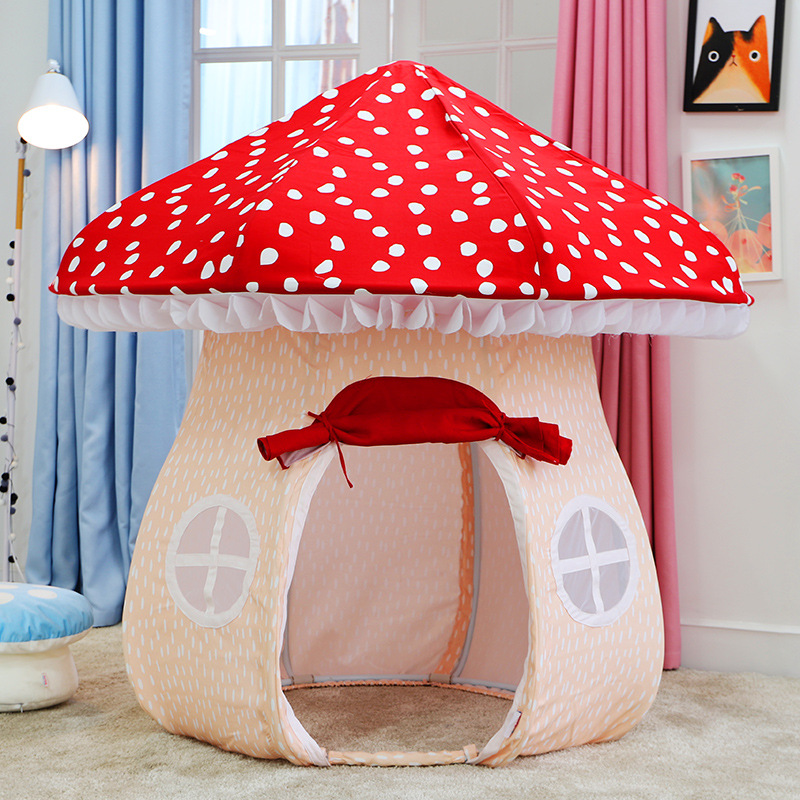 Children's Mushroom Tent Photography Props Play House Toy Doll Cottage Home Decoration Private Space Game House