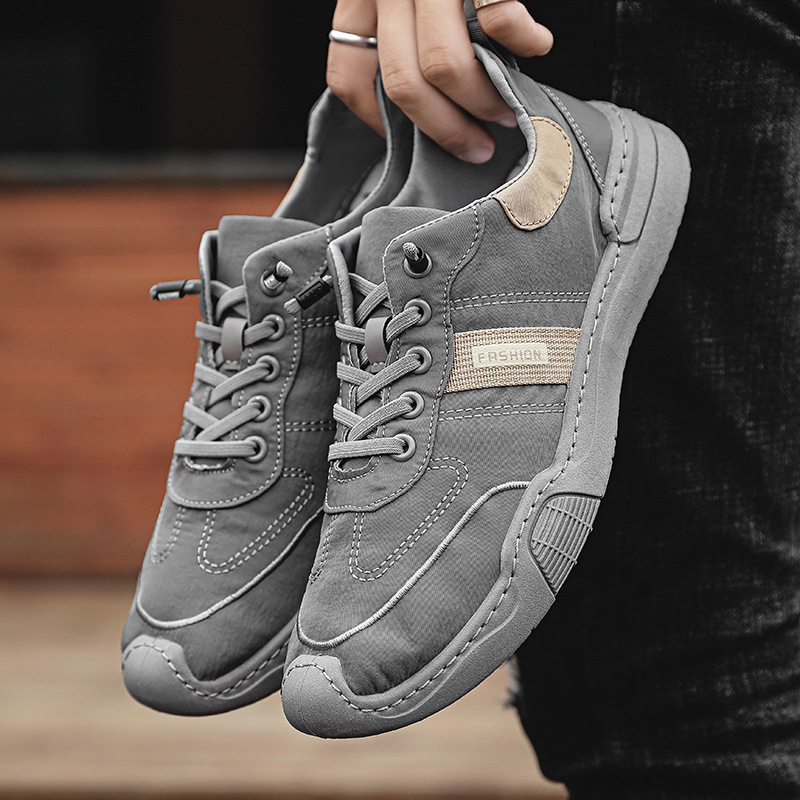 Shoes Men's Spring Breathable Canvas Shoes 2024 New Men's Cloth Shoes Korean Fashionable All-match Casual Sneakers Trendy Shoes