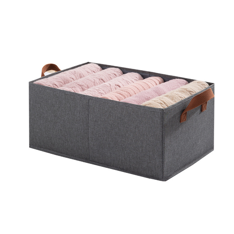 Cationic clothing storage box fabric storage box drawer foldable large capacity wardrobe with portable storage box