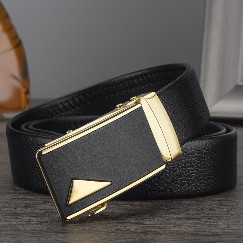 Пояс Мужской кожаный ремень Amazon AliExpress Автоматическая пряжка AliExpress поставки дикие брюки пояс для внешней торговли