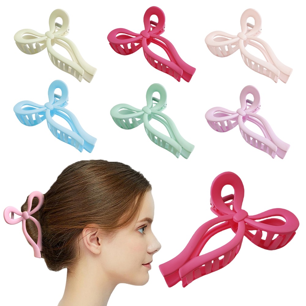 new large bow back shark clip simple updo clip hair accessories for women