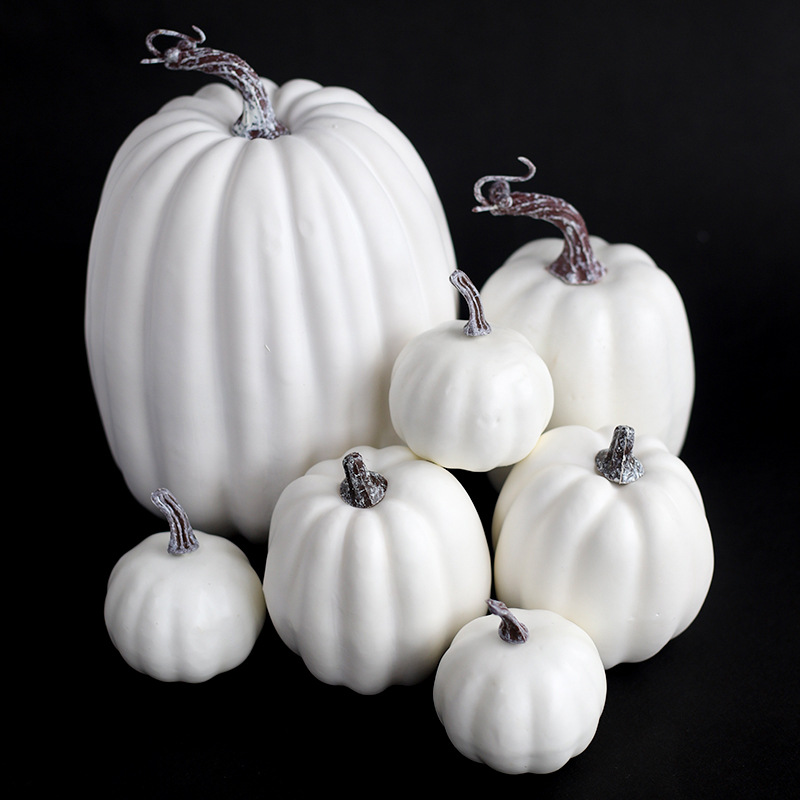 Simulated pumpkin model Halloween pumpkin ornaments decorative props Halloween diy accessories small ornaments