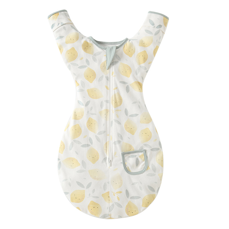 Newborn Baby Anti-Scare Sleeping Bag Pure Cotton Cushion Spring and Summer Surrender Swaddling Baby Anti-kick Cushion All Seasons Universal