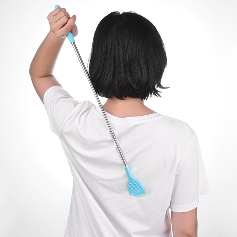 Tickle massager New not asking people to tickle and scratch telescopic stainless steel back scratcher tickle artifact massage tickle scratcher
