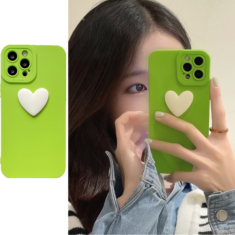 簡約立體愛心iphone15promax手機殼適用13/14液態11硅膠xs/87plus