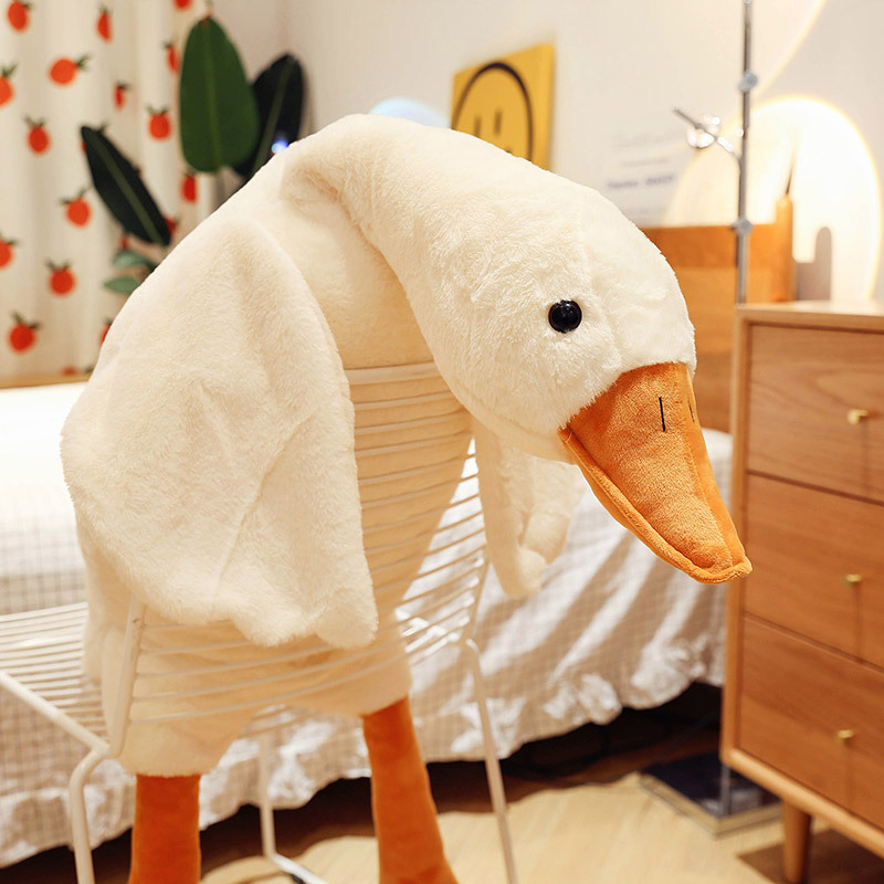 Net red big white goose pillow doll plush toy doll pillow stall gift wholesale goose toy