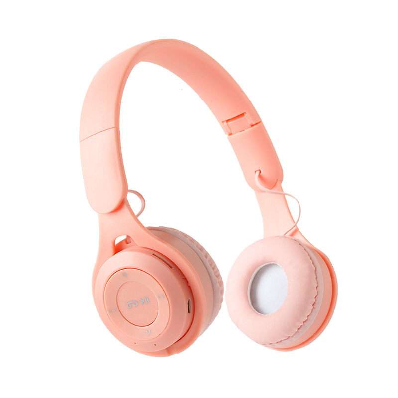 Cross-border New Y08 Headset Foldable Wireless Card Macaron Cute Card Fashion Student Bluetooth Headset