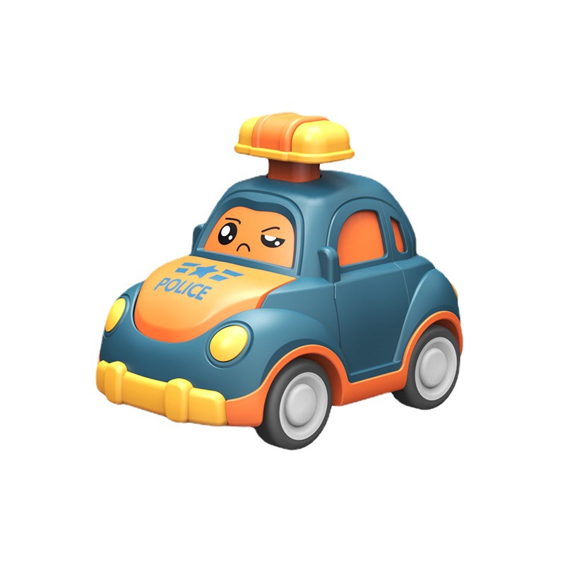 New Children's Press toy car baby simulation model ambulance police car toy factory wholesale a generation of hair