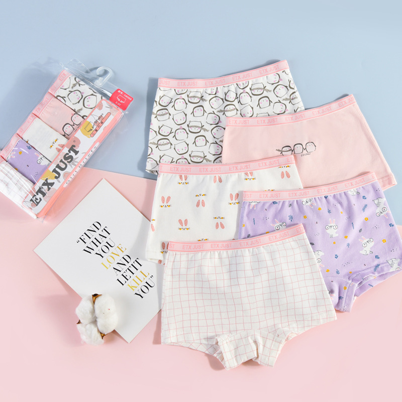 Girls' underwear category A large children's girls' shorts cotton children's boxers female baby leggings manufacturers wholesale