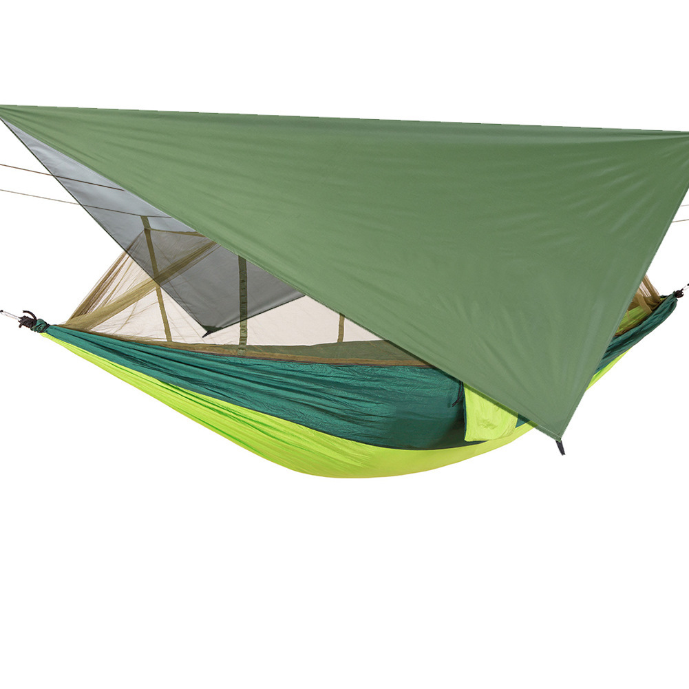 Imitation water sunshade mosquito net hammock set field camping tent air swing outdoor hammock factory supply