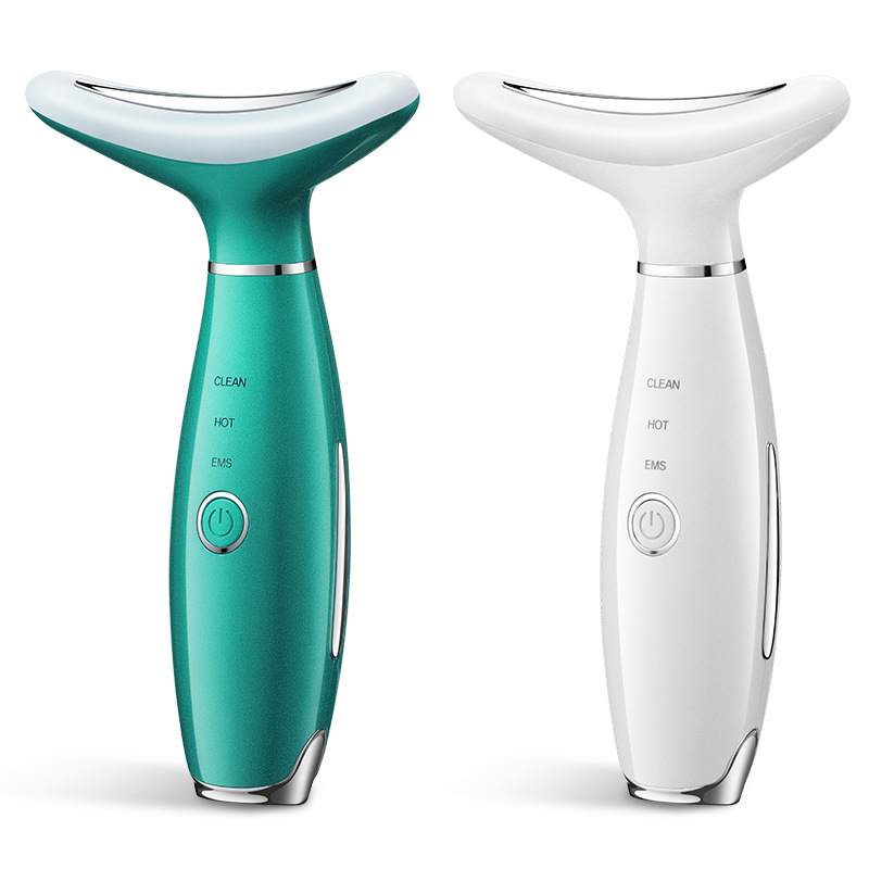 EMS Color Light Wrinkle Neck Beauty Instrument Face Massage Instrument Neck Electric Beauty Instrument Lifting and Warm Skin Rejuvenation Introduction Instrument
