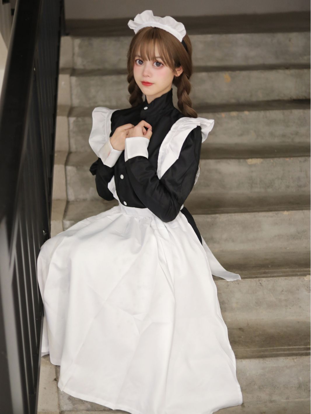 Men's Maid Dress Women's Big Brother cosplay Dress Cute Lolita Pseudo Niang Cafe