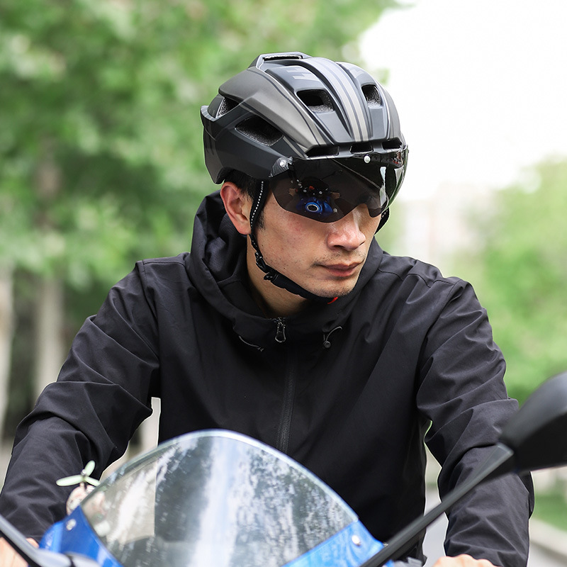 WEST BIKING jāšanas ķivere integrēta molding ķivere ar aizsargbrilles kalnu ceļu velosipēda ķiveres aprīkojumu_voghion.com