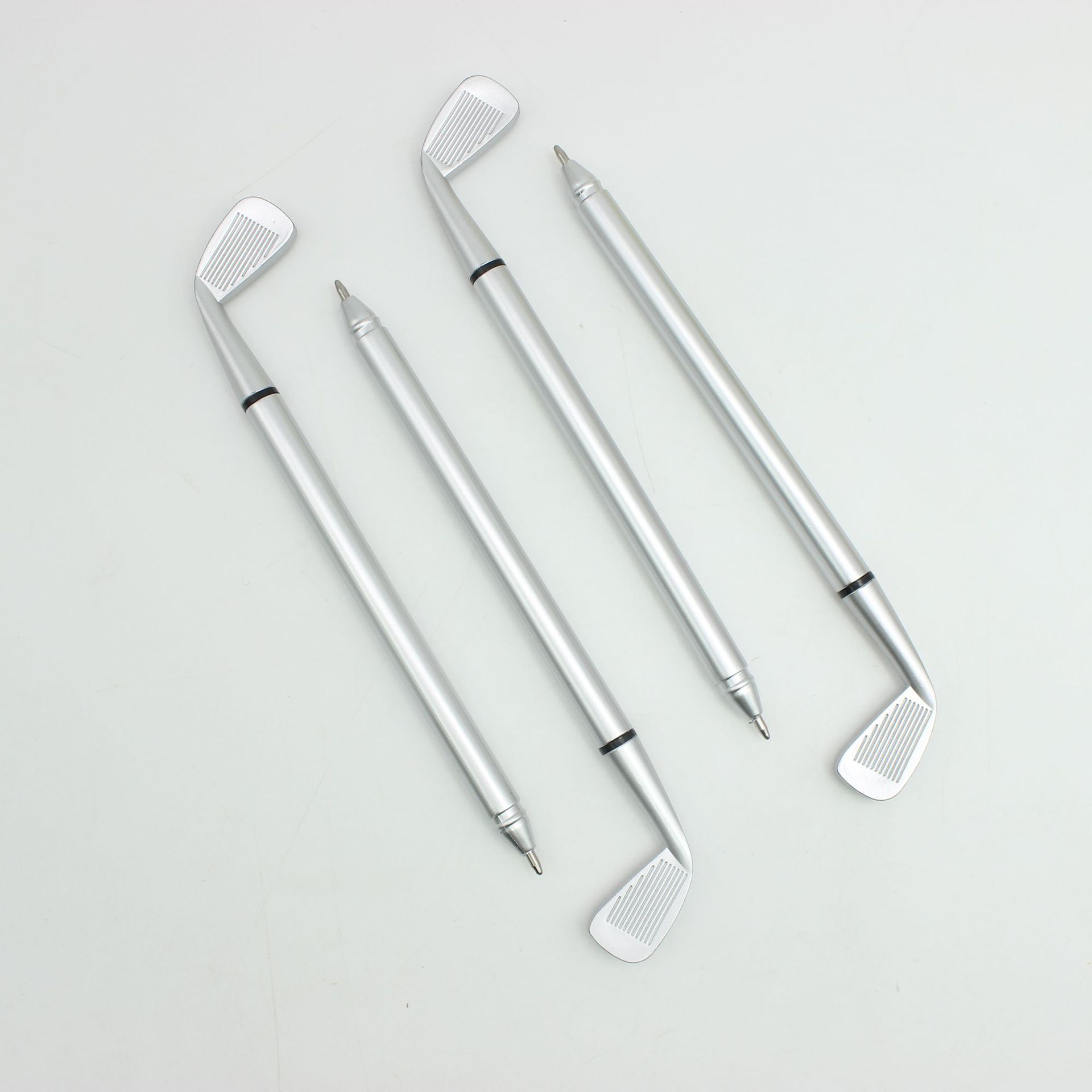 E-commerce supply in stock golf creative gift pen golf plastic club ballpoint pen plus customer LOGO