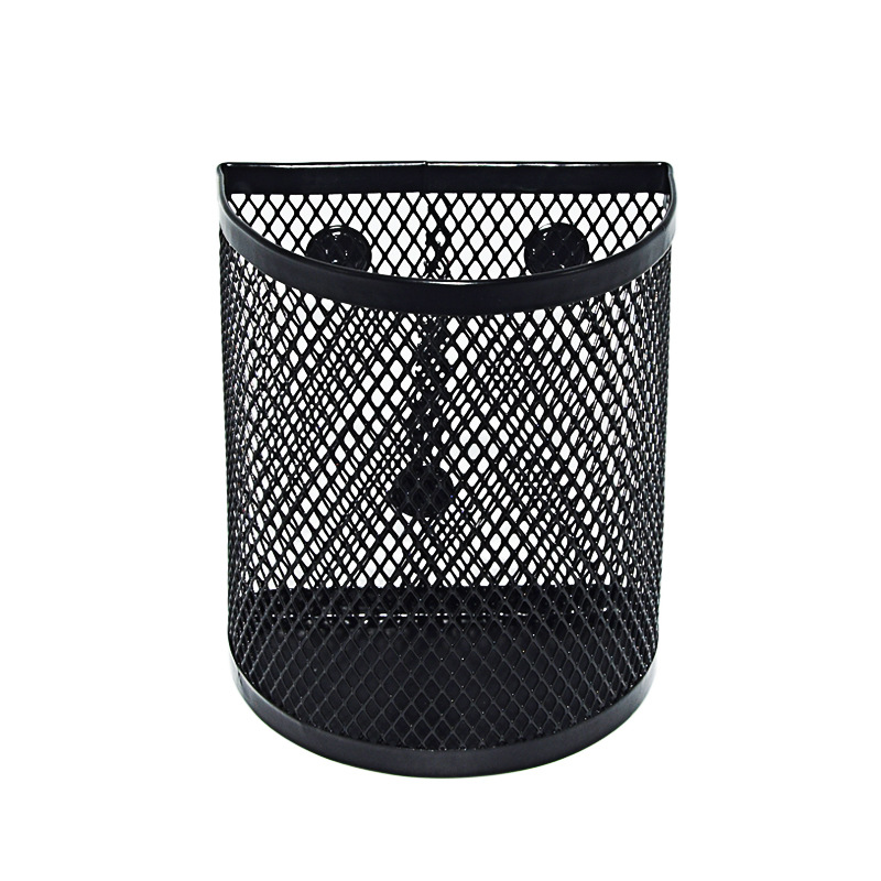 Wrought iron semicircle magnetic pen holder wholesale with magnet whiteboard pen holder storage box magnetic marker rack storage cabinet accessories